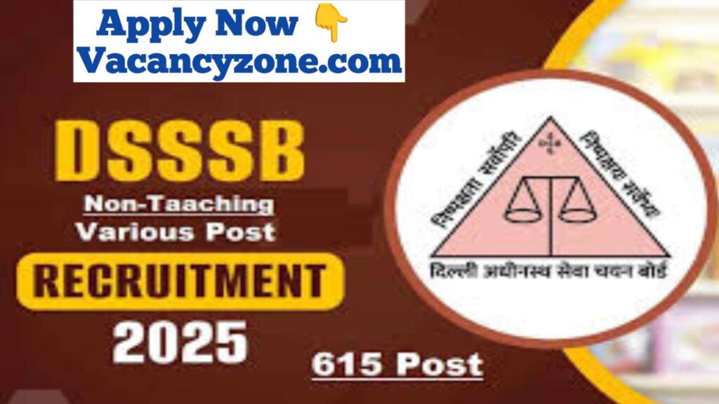 Dsssb non-teaching various post recruitment 2025