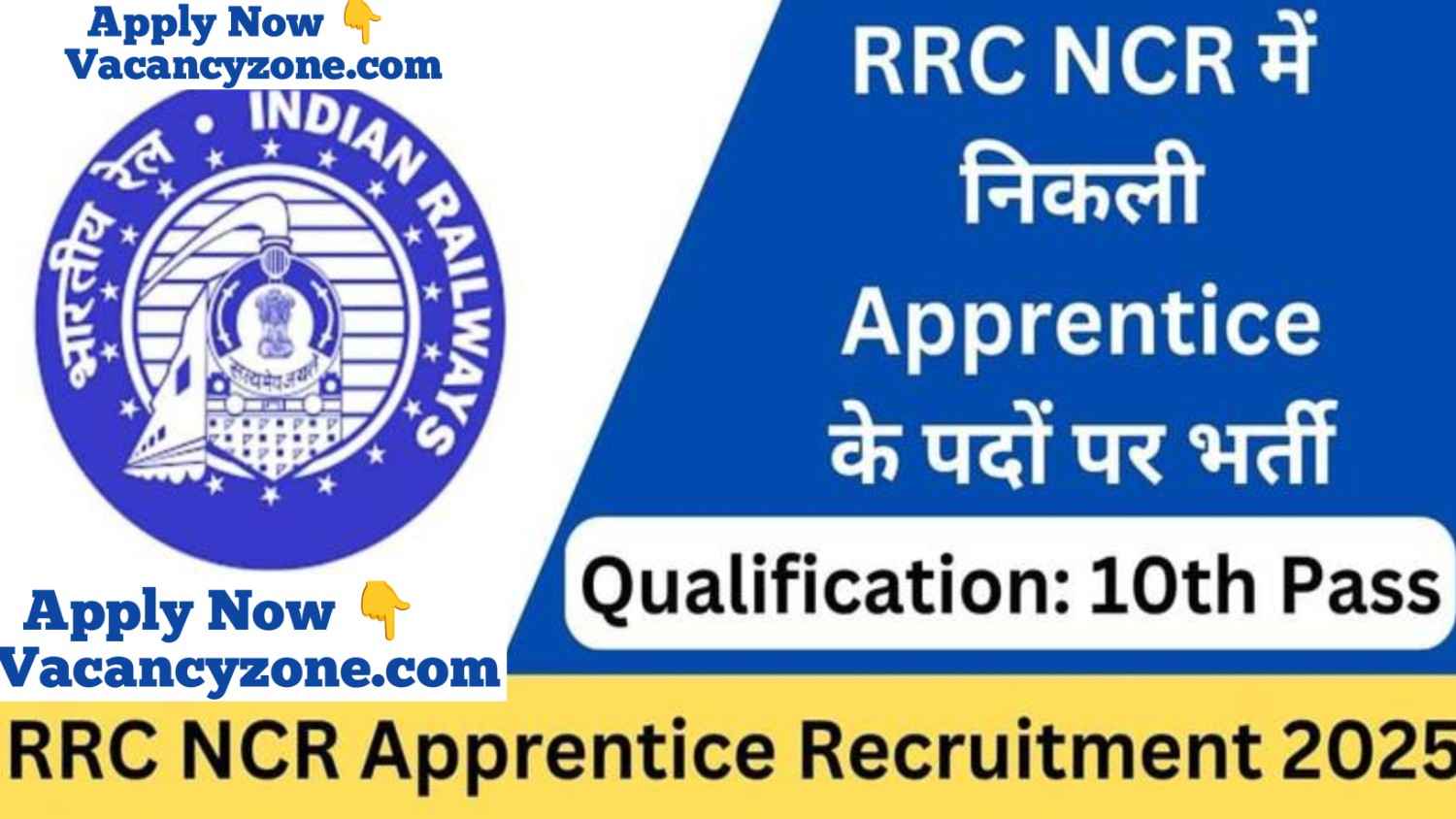 RRC NCR Prayagraj Apprentice Recruitment 2025
