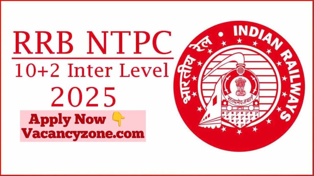 RRB NTPC 10+2 Inter Level Recruitment 2025