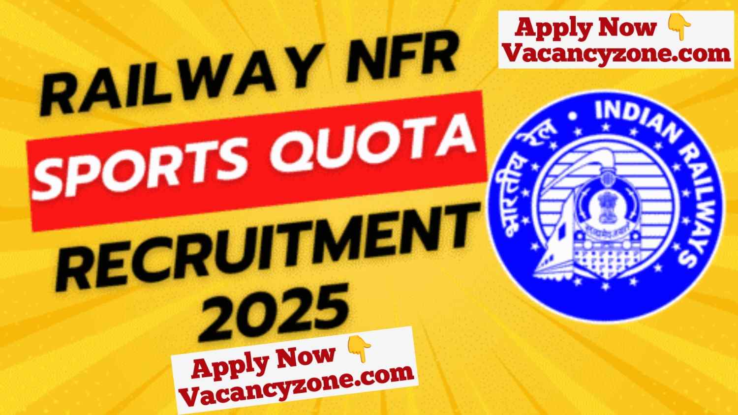 Railway NFR Sports Quota Recruitment 2025