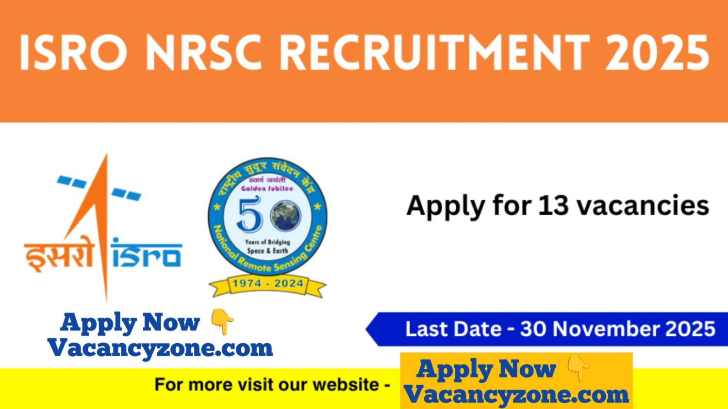 ISRO NRSC Recruitment 2025