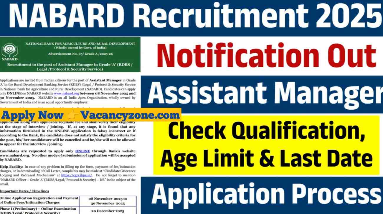 NABARD Assistant Manager Grade-A Recruitment 2025